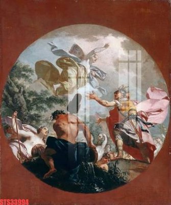 File in trần Tranh sơn dầu phương tây tổng hợp STS33994 (bản gốc) mây trời