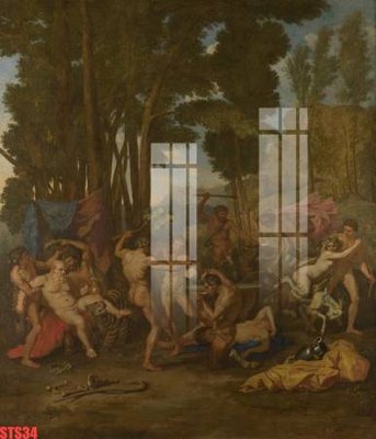 File tranh Tranh sơn dầu phương tây tổng hợp STS34 (bản gốc) treo quán cafe