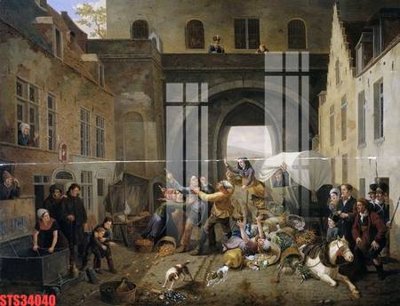 Tải file gốc in lụa Tranh sơn dầu phương tây tổng hợp STS34040 siêu nét