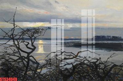 Download file gốc Tranh sơn dầu phương tây tổng hợp STS34049 (in mica) trong suốt