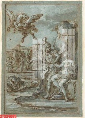 File tranh gốc in trần nhà Tranh sơn dầu phương tây tổng hợp STS34085 3D