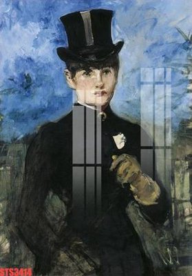 File in trần Tranh sơn dầu phương tây tổng hợp STS3414 (bản gốc) mây trời