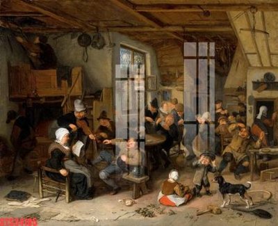 File tranh Tranh sơn dầu phương tây tổng hợp STS34185 (ảnh gốc) in trần nhà