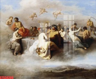 File in ấn Tranh sơn dầu phương tây tổng hợp STS34209 (bản gốc) sắc nét