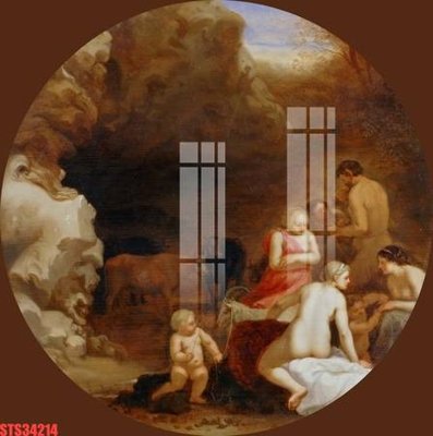 File in trần Tranh sơn dầu phương tây tổng hợp STS34214 (bản gốc) trời sao