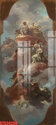 File ảnh Tranh sơn dầu phương tây tổng hợp STS34256 (gốc) in decal dán tường