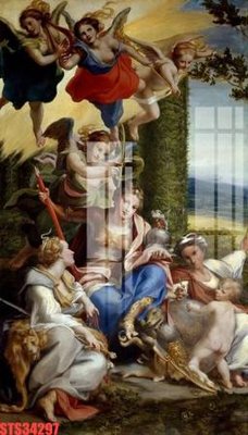 File tranh Tranh sơn dầu phương tây tổng hợp STS34297 (bản gốc) treo phòng ăn