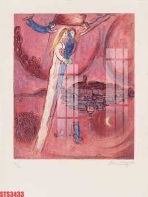 File in trần Tranh sơn dầu phương tây tổng hợp STS3433 (bản gốc) bầu trời