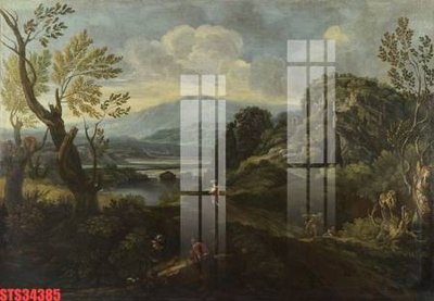 Tải file tranh Tranh sơn dầu phương tây tổng hợp STS34385 (gốc) tại Filetranh.com