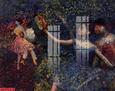 Download file gốc Tranh sơn dầu phương tây tổng hợp STS34701 (in lụa) cao cấp