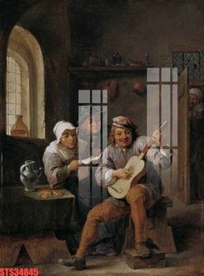 Download file Tranh sơn dầu phương tây tổng hợp STS34845 (gốc) in mica ốp bếp