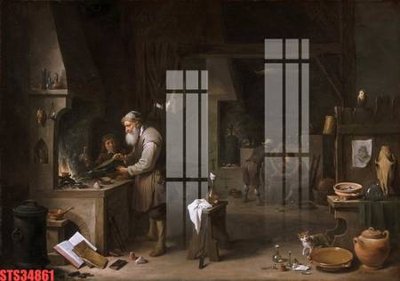 File gốc Tranh sơn dầu phương tây tổng hợp STS34861 (in 3D) cho trang trí