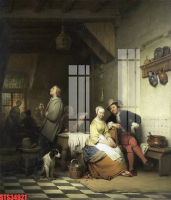 File PSD Tranh sơn dầu phương tây tổng hợp STS34921 (gốc) nhiều lớp (multi-layer)