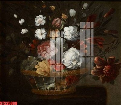 File tranh gốc in trần nhà Tranh sơn dầu phương tây tổng hợp STS35008 3D