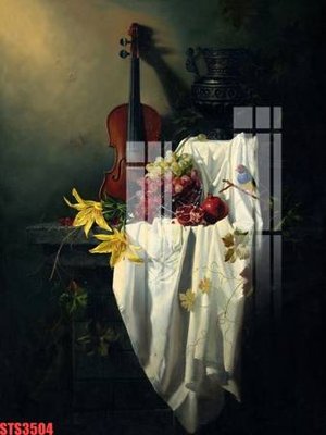 File in trần Tranh sơn dầu phương tây tổng hợp STS3504 (bản gốc) mây trời