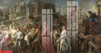 File tranh Tranh sơn dầu phương tây tổng hợp STS3505 (gốc) phong cách tối giản