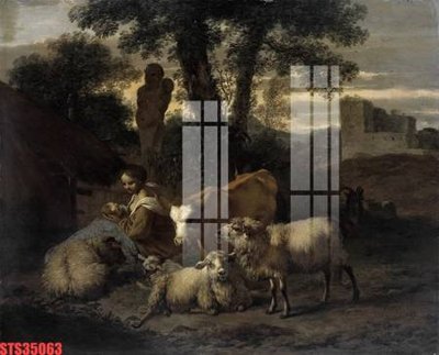 Hình ảnh gốc Tranh sơn dầu phương tây tổng hợp STS35063 (để in khổ lớn)