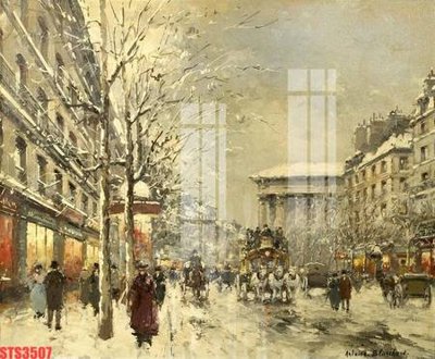 File tranh Tranh sơn dầu phương tây tổng hợp STS3507 (ảnh gốc) in trần nhà