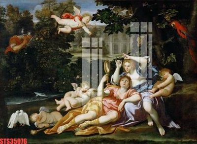 File gốc Tranh sơn dầu phương tây tổng hợp STS35076 (in mica) trang trí