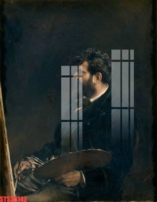 File gốc Tranh sơn dầu phương tây tổng hợp STS35142 (in mica) làm quà tặng