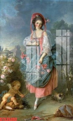 Tải file Tranh sơn dầu phương tây tổng hợp STS35392 (PSD) cho in tranh kính