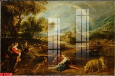 File tranh Tranh sơn dầu phương tây tổng hợp STS359 (bản gốc) in lụa dán tường