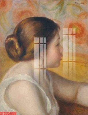 File gốc Tranh sơn dầu phương tây tổng hợp STS35966 (in lụa) tranh phong thủy