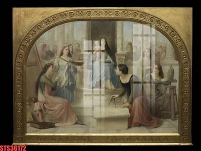 Chi tiết file ảnh Tranh sơn dầu phương tây tổng hợp STS36172 sắc nét