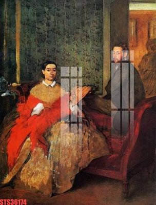 Ảnh gốc file in lụa Tranh sơn dầu phương tây tổng hợp STS36174 chi tiết