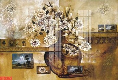File tranh Tranh sơn dầu phương tây tổng hợp STS362 (gốc) in film