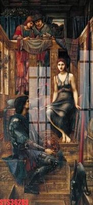 File in lụa Tranh sơn dầu phương tây tổng hợp STS36283 (hoa văn) Tranh sơn dầu phương tây tổng hợp STS36283