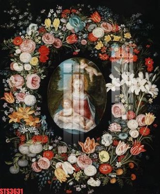 Tải file Tranh sơn dầu phương tây tổng hợp STS3631 (gốc) chủ đề phong thủy