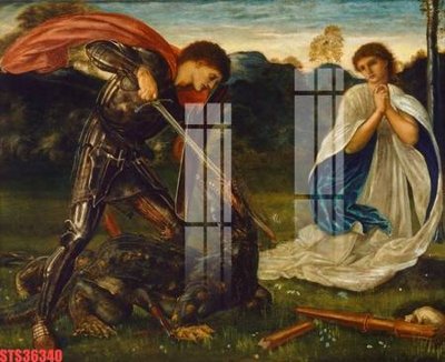 File ảnh Tranh sơn dầu phương tây tổng hợp STS36340 (gốc) in decal dán tường