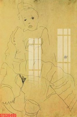 File in trần Tranh sơn dầu phương tây tổng hợp STS36495 (bản gốc 3D) sống động