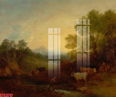 File gốc Tranh sơn dầu phương tây tổng hợp STS3717 (in 3D) nghệ thuật