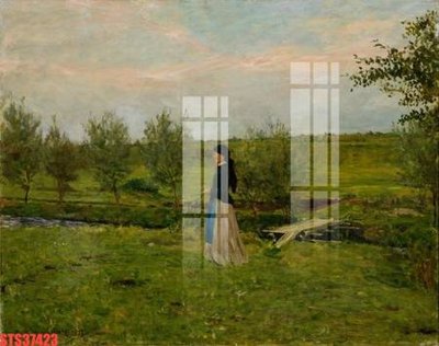 File tranh Tranh sơn dầu phương tây tổng hợp STS37423 (gốc) phong cách tối giản