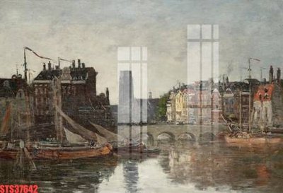 File tranh Tranh sơn dầu phương tây tổng hợp STS37642 (gốc) in vải canvas