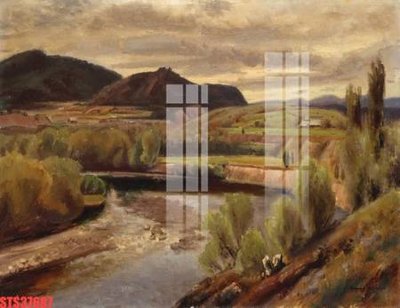 File tranh gốc in trần nhà Tranh sơn dầu phương tây tổng hợp STS37687 3D