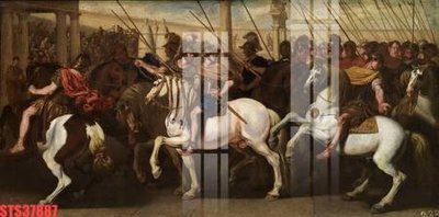 File in trần Tranh sơn dầu phương tây tổng hợp STS37887 (bản gốc) bầu trời