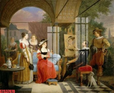 Tải file tranh Tranh sơn dầu phương tây tổng hợp STS37970 (gốc) tại Filetranh.com