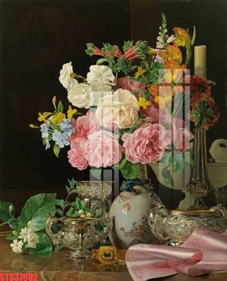 File in lụa Tranh sơn dầu phương tây tổng hợp STS37992 (tân cổ điển) Tranh sơn dầu phương tây tổng hợp STS37992