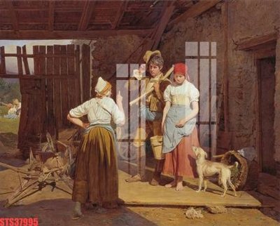 File tranh Tranh sơn dầu phương tây tổng hợp STS37995 (file gốc) chuẩn màu in