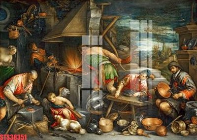 Tải về hình ảnh gốc Tranh sơn dầu phương tây tổng hợp STS38351 sắc nét