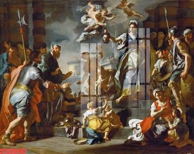 File in trần Tranh sơn dầu phương tây tổng hợp STS38497 (file gốc) phong thủy