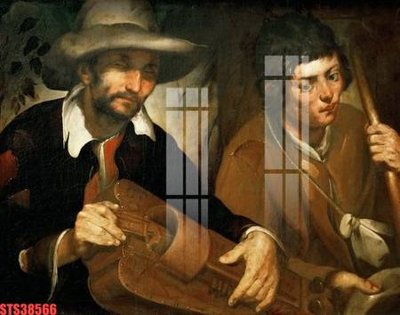 File tranh Tranh sơn dầu phương tây tổng hợp STS38566 (ảnh gốc) in trần 3D