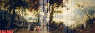 File gốc in tráng gương Tranh sơn dầu phương tây tổng hợp STS38631 chi tiết