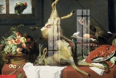 File gốc Tranh sơn dầu phương tây tổng hợp STS38730 (in lụa) tranh mã đáo