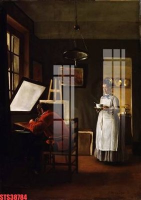 File gốc Tranh sơn dầu phương tây tổng hợp STS38784 (in 3D) cho trang trí