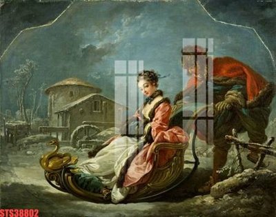 File gốc Tranh sơn dầu phương tây tổng hợp STS38802 (trang trí) phòng làm việc