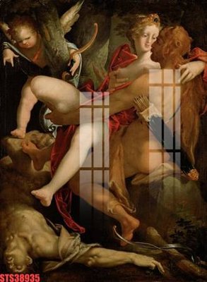 File gốc Tranh sơn dầu phương tây tổng hợp STS38935 (in mica) làm bảng hiệu